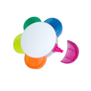 Resaltador Flor 5 Colores