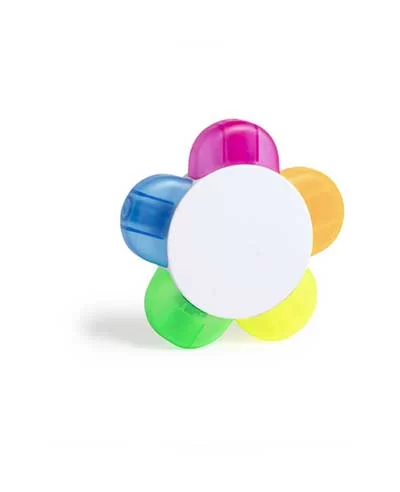 Resaltador Flor 5 Colores - Imagen 2