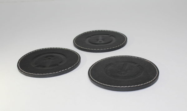 Posavasos de Cuero Marrón - Imagen 2
