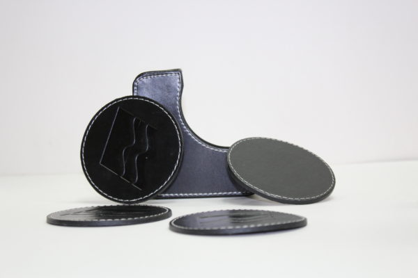 Posavasos de Cuero Marrón - Imagen 3